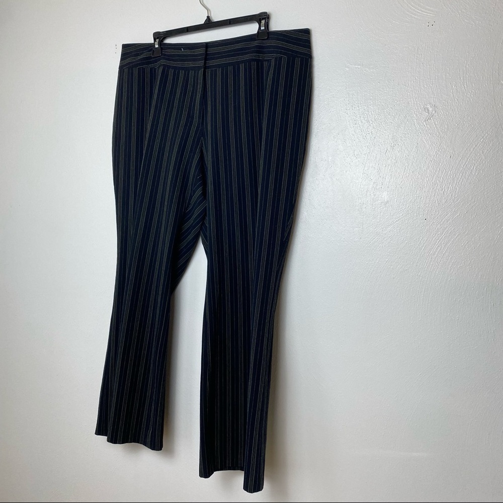 Lane Bryant Stripes Pants/Blue. Sz 18.